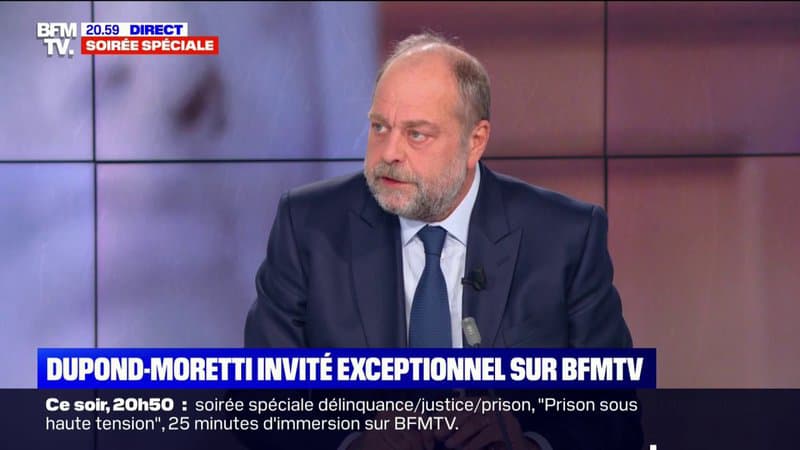 Éric Dupond-Moretti: “Je suis le ministre des prisonniers et le ministre de l’administration pénitentiaire”