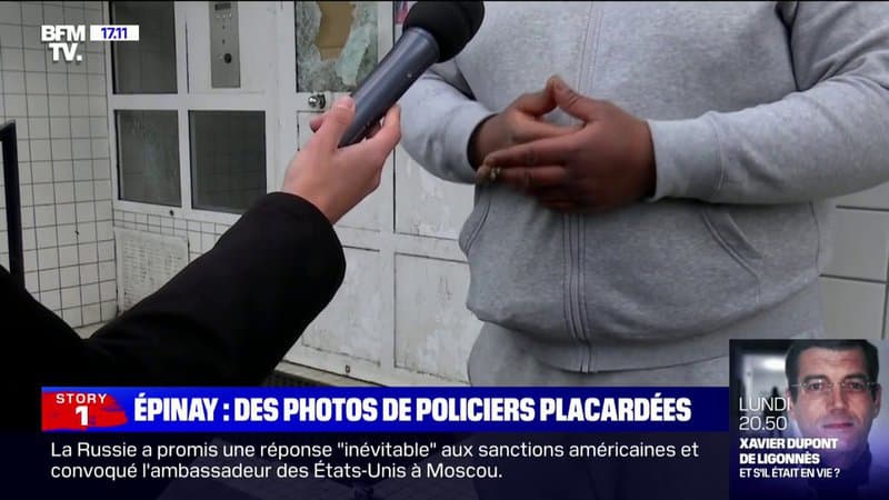 “Il y en a marre, tout le monde est révolté”: un habitant d’Épinay-sur-Seine explique pourquoi, selon lui, des photos de policiers ont été placardées dans des immeubles