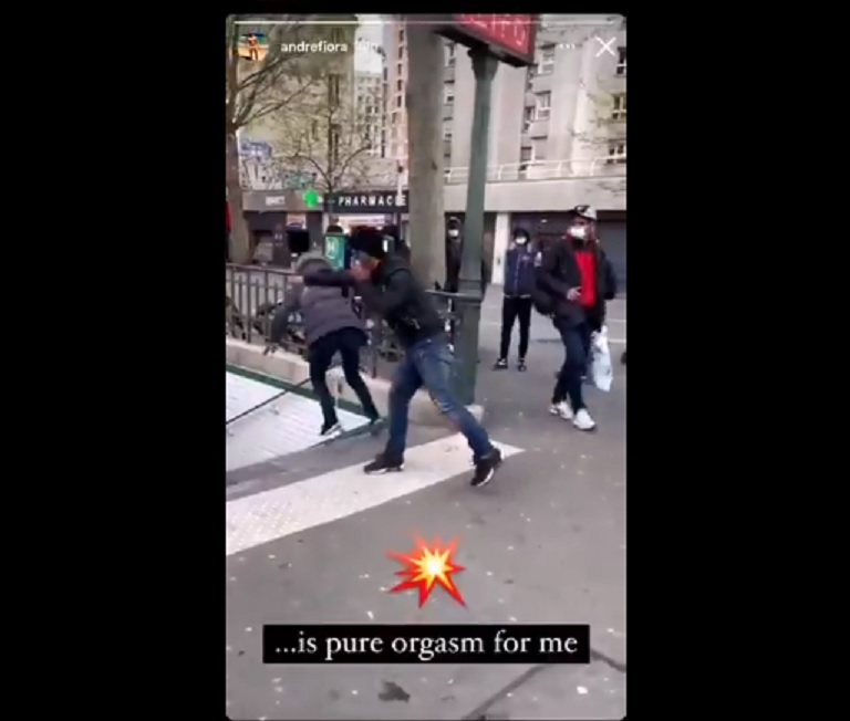 VIDEO : Un homme pousse une femme dans les escaliers du métro