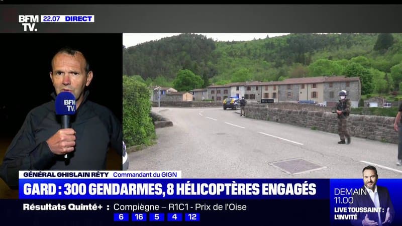 Le général Ghislain Réty (GIGN) sur la traque dans les Cévennes: “Pour l’instant, on n’a pas de raison de monter le dispositif en puissance”