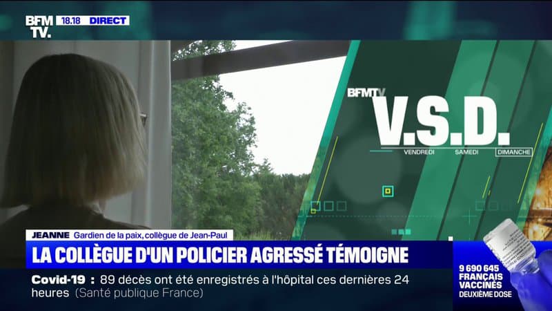 “On voit son collègue qui se vide de son sang, on ne peut pas faire grand chose”: la collègue d’un policier agressé témoigne