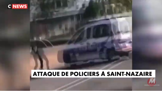 VIDEO CHOC : Attaque de policiers à Saint-Nazaire !