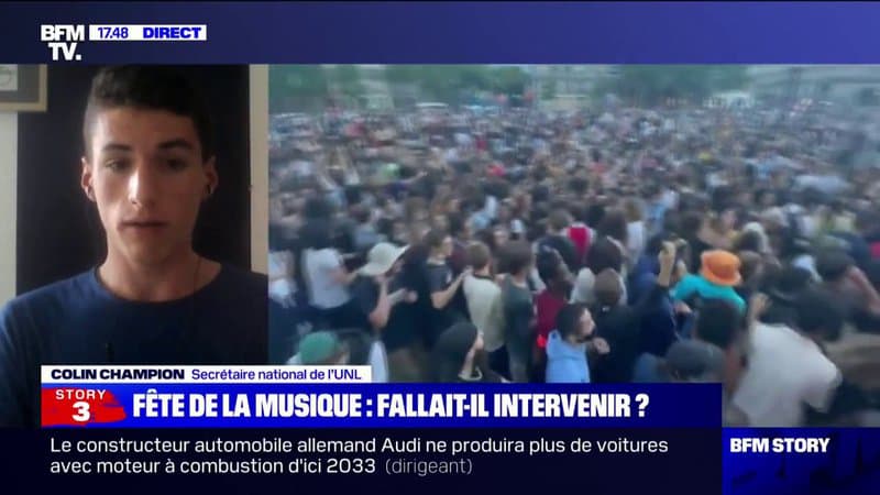 Rassemblements lors de la Fête de la musique: pour Colin Champion (UNL), “la police devrait réagir autrement”