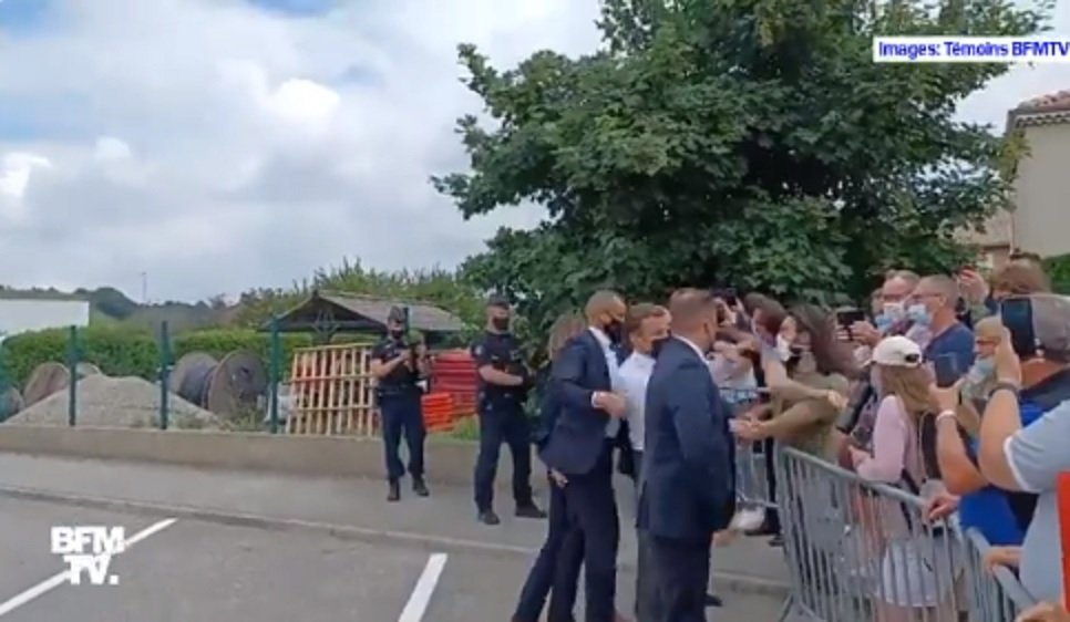 VIDEO – Emmanuel Macron giflé: un témoin BFMTV filme l’agression d’un autre angle