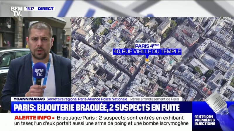 Bijouterie braquée à Paris : les deux suspects avaient un taser, une arme de poing et une bombe lacrymogène