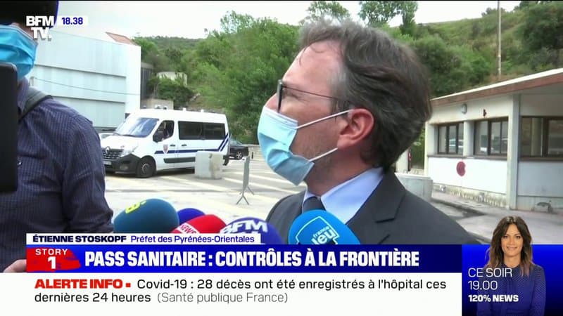 Covid-19: la police demande un test de moins de 48h ou une preuve de vaccination pour entrer en France