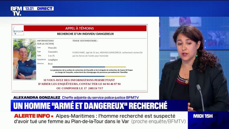 Meurtre d’une jeune femme dans le Var: un signalement de la gendarmerie décrit un suspect “armé et dangereux”