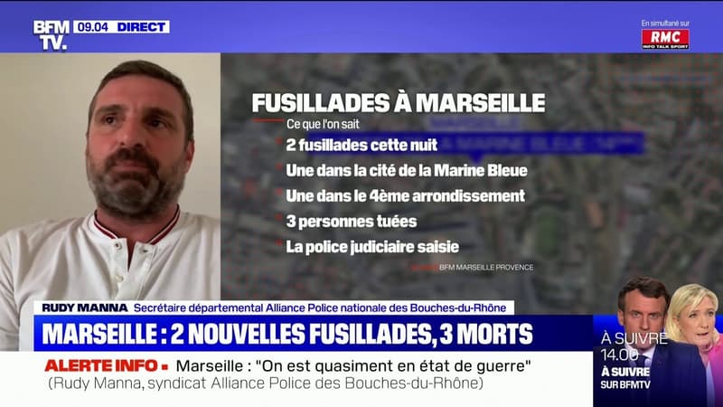 Fusillades à Marseille: “Tout laisse penser que ce sont des règlements de compte”, selon le syndicat Alliance Police nationale