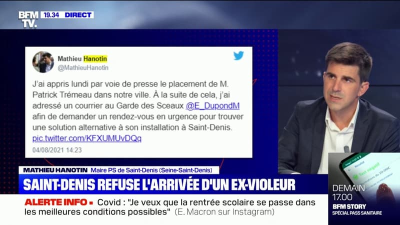 Le maire de Saint-Denis s’oppose à l’arrivée dans sa ville de Patrick Trémeau, surnommé le “violeur des parkings”