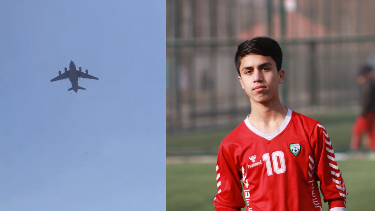 Le footballeur Zaki Anwari fait partie de ces Afghans ayant chuté de l’avion Américain en plein vol !