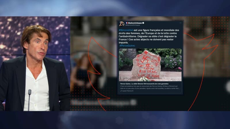 Stèle de Simone Veil profanée: selon Arno Klarsfeld, “l’antisémitisme renaît en temps de crise”