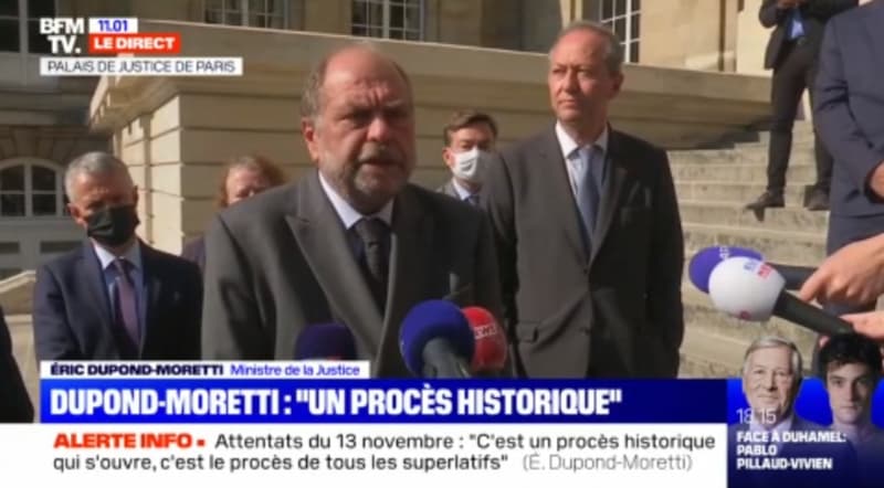 Éric Dupond-Moretti sur le procès du 13-Novembre: “Le monde entier va regarder ce procès”