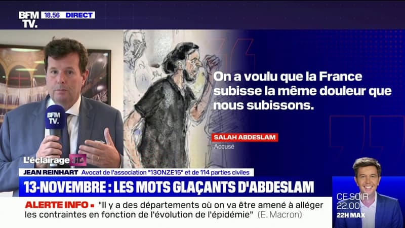 Me Reinhart: Salah Abdeslam “dit des choses qui ne sont pas audibles pour nous, mais il parle”