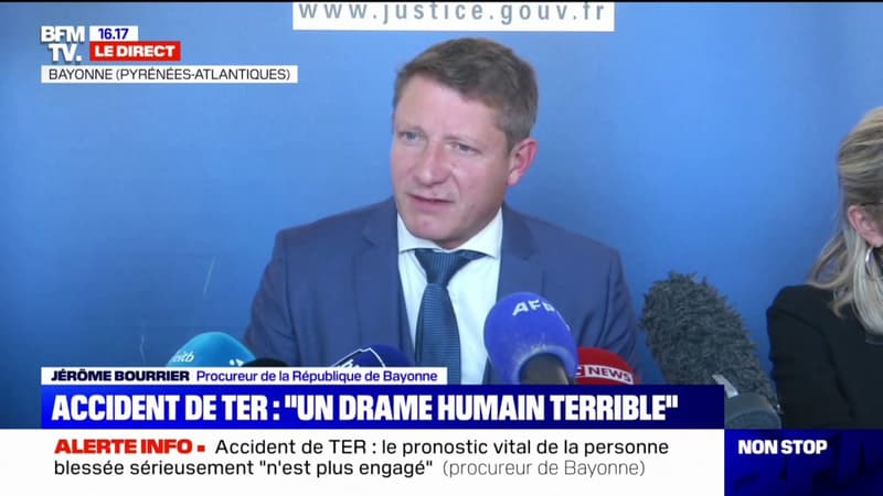 Accident de TER à Ciboure: “Une seule personne décédée est identifiée de manière certaine (…) un jeune homme âgé de 21 ans”, selon le procureur