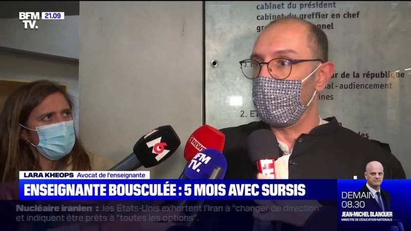 L’enseignante bousculée considère que la condamnation du lycéen à 5 mois de prison avec sursis est “un bon compromis”, selon son avocat