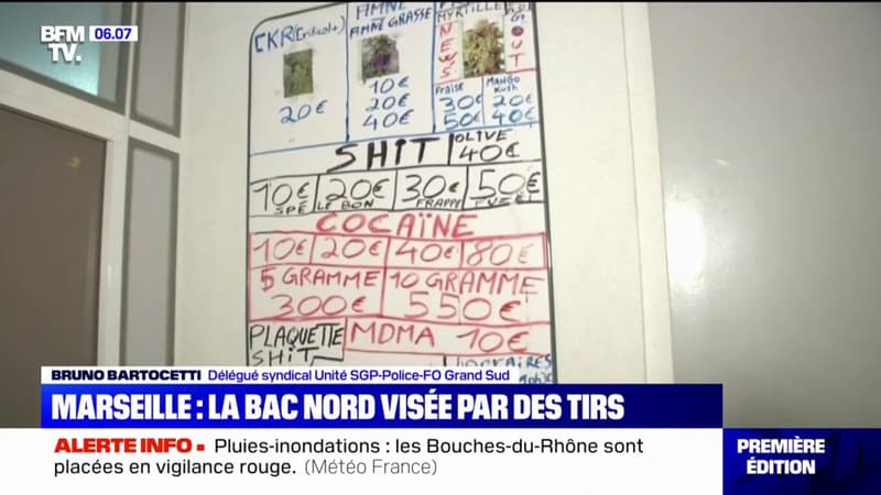 Marseille: la BAC Nord visée par des tirs