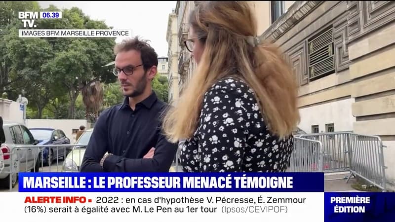 Marseille: le professeur menacé par courriers, avec une photo de Samuel Paty, témoigne encore sous le choc