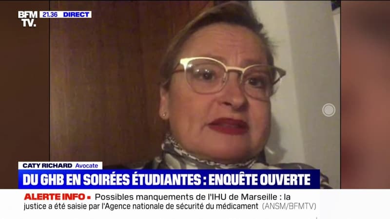 Me Caty Richard: “Quand on entend quelqu’un dire ‘j’ai des absences’, il faut immédiatement avoir le réflexe de penser à de la soumission chimique”