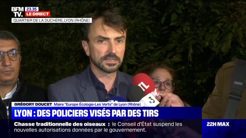 Policiers visés par des tirs à Lyon: Grégory Doucet dénonce des “faits extrêmement graves” car “ces tirs étaient faits pour tuer”