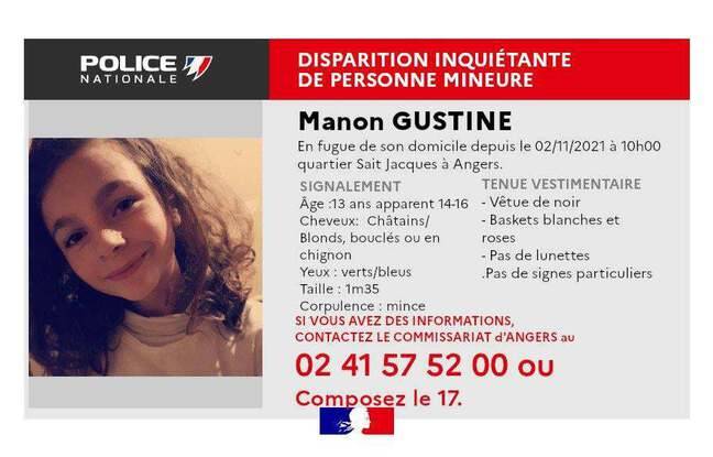 À Angers, la police lance un appel à témoins après la disparition inquiétante d’une jeune fille de 13 ans