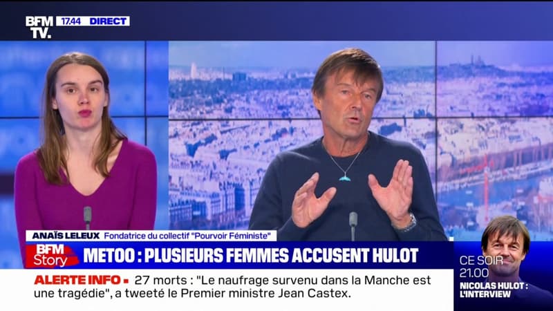Anaïs Leleux (Pourvoir Féministe) affirme qu’une femme accusant Nicolas Hulot était “mineure au moment des faits”