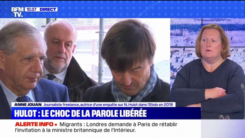 Anne Jouan, autrice d’une enquête sur Nicolas Hulot dans l’Ebdo en 2018, “se réjouit de voir que la vérité éclate enfin”