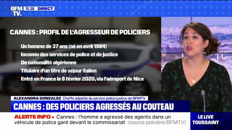 Attaque de policiers à Cannes: l’assaillant, âgé de 37 ans, est de nationalité algérienne et inconnu des services de police