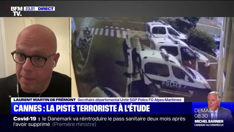 Cannes: “C’est une fois que l’individu a été neutralisé qu’il a clairement dit qu’il avait fait ça ‘au nom du prophète'”, selon Laurent Martin de Frémont (Unité SGP Police FO)