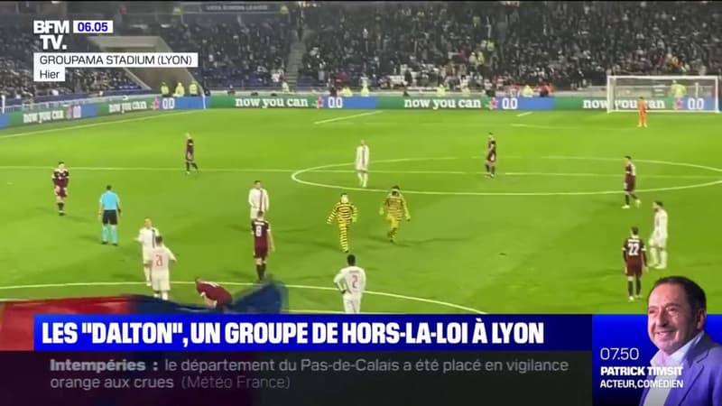 Deux membres des “Daltons” ont envahi la pelouse du Groupama Stadium à Lyon en plein match
