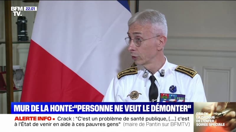 Didier Lallement: “On parle de ‘mur de la honte’, mais personne ne m’a demandé de démonter ce mur”