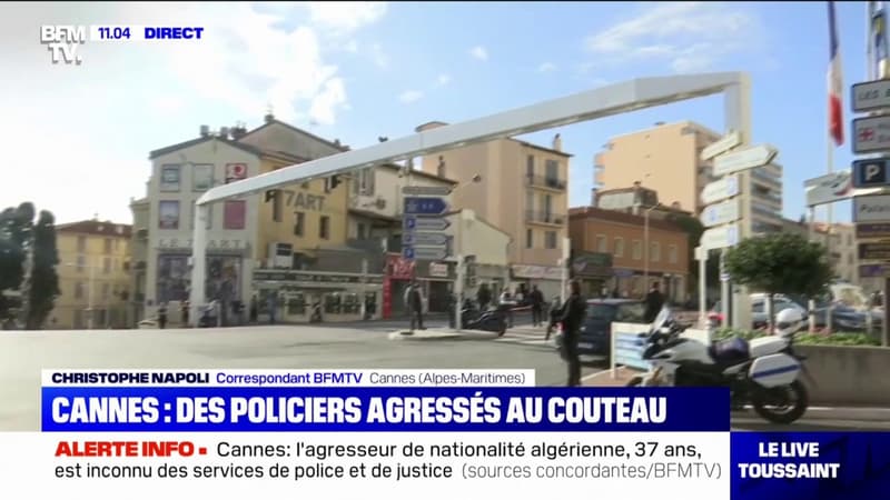Policiers attaqués à Cannes: le ministre de l’Intérieur Gérald Darmanin est arrivé sur place