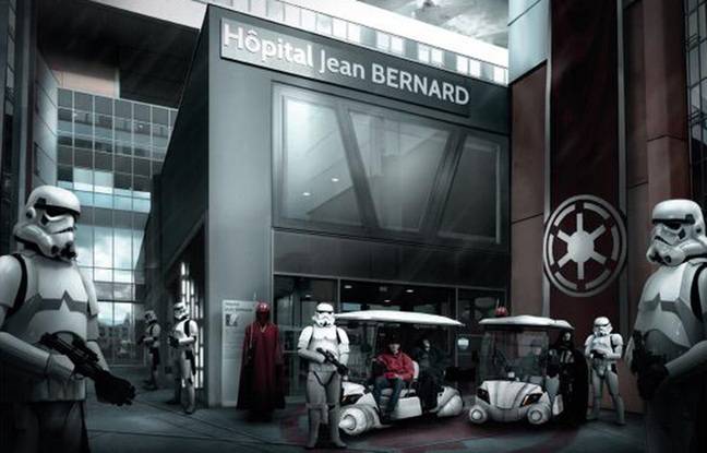 Valenciennes : Le centre hospitalier transformé en décor de « Star Wars » pour un calendrier