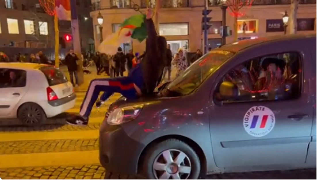 VIDEO : Les supporters Algériens créent le chaos sur les Champs-Elysées !