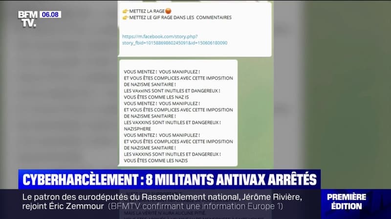 Cyberharcèlement: 8 militants antivax comparaîtront à Paris pour harcèlement moral en ligne