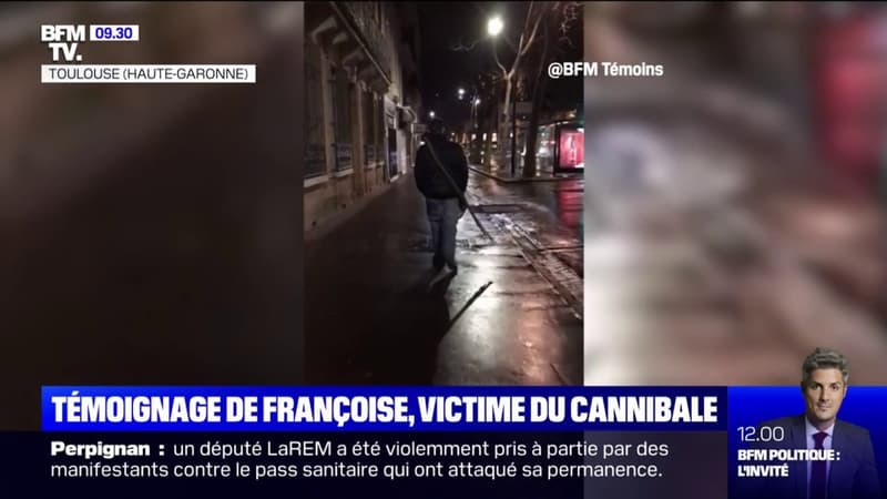 Le “cannibale des Pyrénées” filmé juste avant qu’il agresse sa victime, mercredi à Toulouse