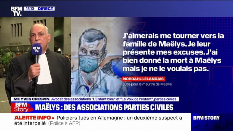 Me Yves Crespin, avocat de deux associations: “Nordahl Lelandais a présenté ses excuses, mais c’est la moindre des choses”