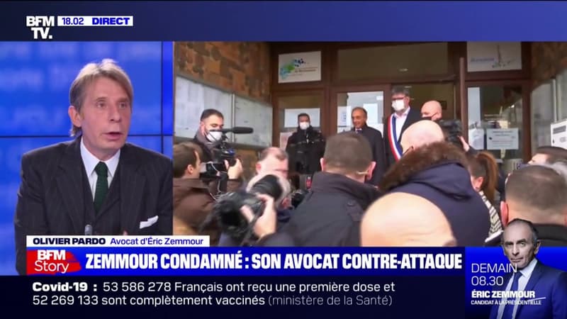 Olivier Pardo sur la condamnation d’Eric Zemmour pour provocation à la haine: “On a fait appel”