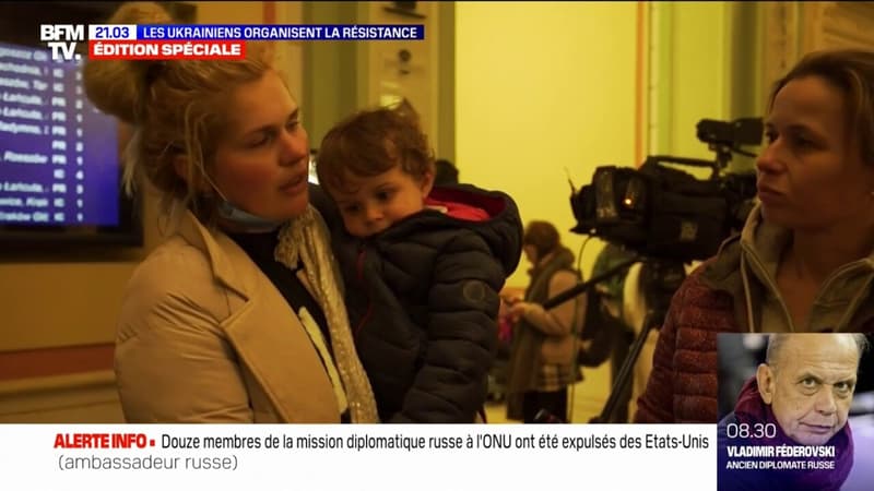 Cette gare polonaise, près de la frontière avec l’Ukraine, s’est transformée en camp de réfugiés de guerre