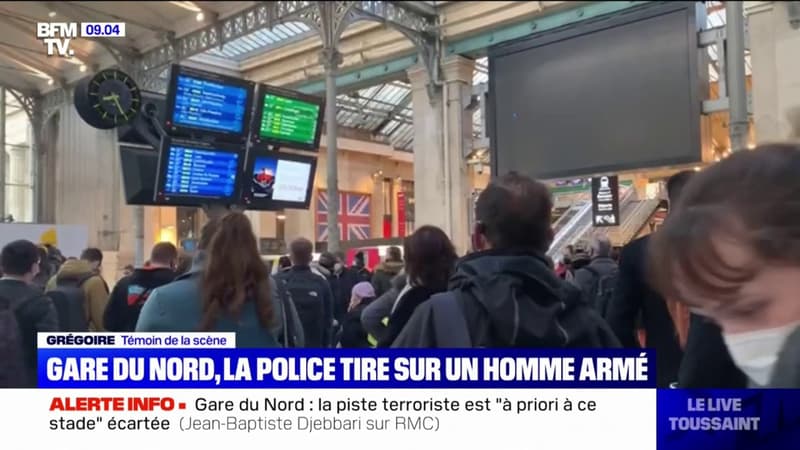 Gare du Nord: un témoin de la scène décrit “un homme assez grand, avec une lame très impressionnante”