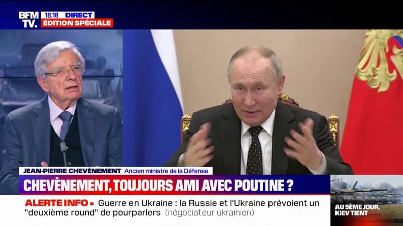 Guerre en Ukraine: Jean-Pierre Chevènement a été “extrêmement surpris” par l’invasion russe