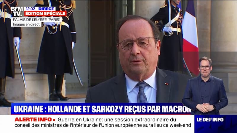 Guerre en Ukraine: pour François Hollande, “il faut encore renforcer les sanctions”