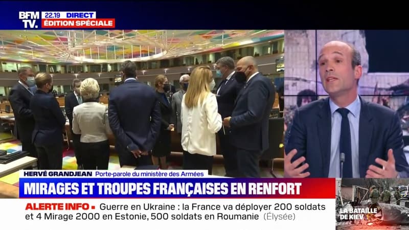 “Il n’est pas prévu que nous intervenions militairement en Ukraine”, assure le porte-parole du ministère des Armées
