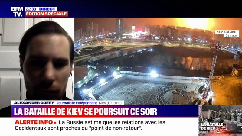 “Il y a eu au moins quatre ou cinq explosions ce soir”, la bataille de Kiev se poursuit