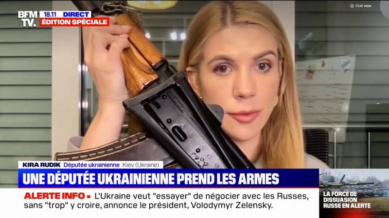 “J’ai décidé de prendre les armes pour protéger ma famille”: le témoignage d’une députée ukrainienne sur BFMTV