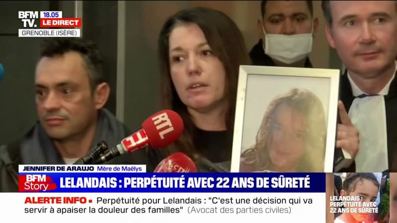 Jennifer De Araujo, mère de Maëlys: “Je suis contente du verdict. La perpétuité c’est ce qu’on a pris nous en n’ayant plus Maëlys”