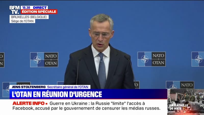 “Nous avons activé nos plans de défense”, assure Jens Stoltenberg, le secrétaire général de l’OTAN