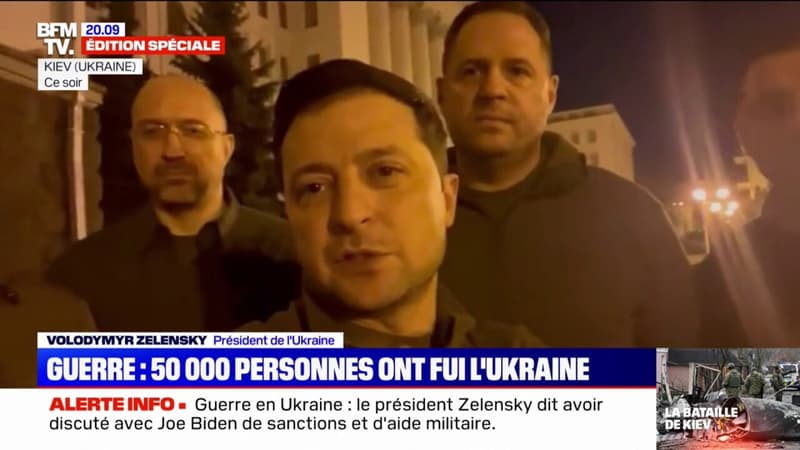 “Nous sommes tous ici” à Kiev, déclare le président ukrainien Zelensky dans une vidéo