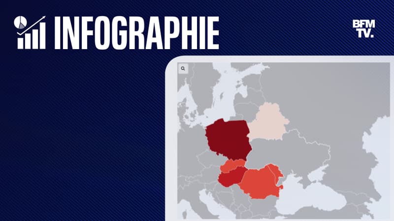 CARTE. Guerre en Ukraine: dans quel pays les 500.000 réfugiés ukrainiens se trouvent-ils?