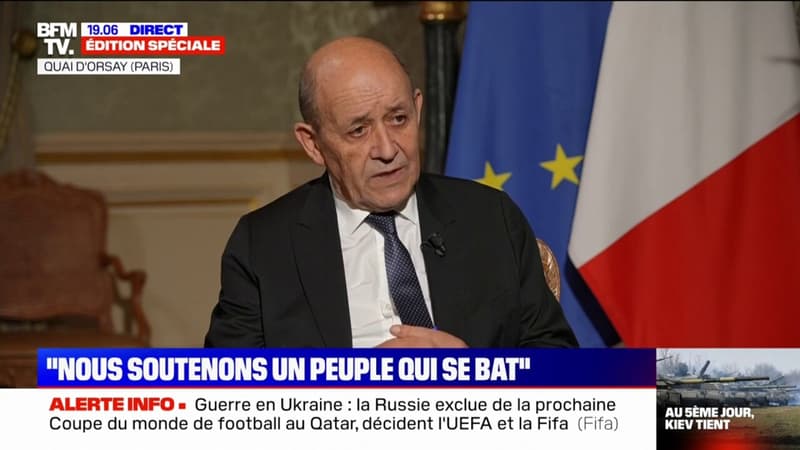 Ukraine: Jean-Yves Le Drian annonce que l’ambassade de France est transférée à Lviv