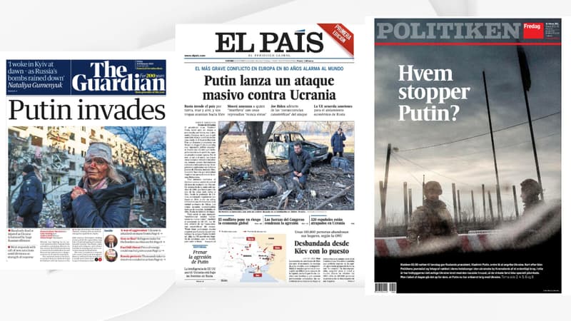 Guerre en Ukraine: l’effroi et l’horreur s’affichent sur les Unes de la presse mondiale